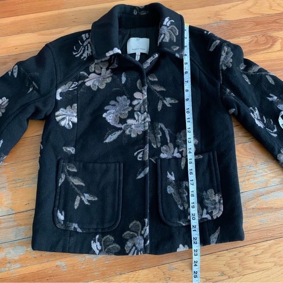 Rebecca Taylor floral jacquard car coat - Picture 8 of 11